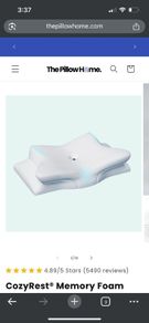 Two pillow home pillows - never used - good for neck pain