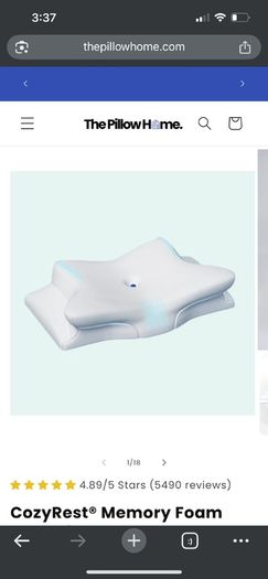 Two pillow home pillows - never used - good for neck pain