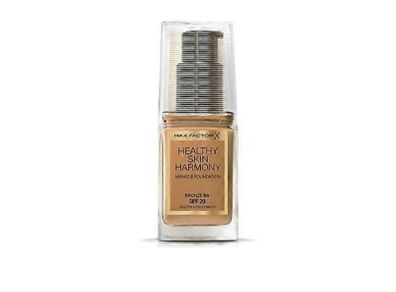 Max Factor Healthy Skin Harmony Liquid Foundation With SPF - Shade - 80 Bronze - Size - 30ml - RRP - 16.95