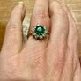Beautiful 1920s antique 9ct gold ring size R & box Image 8