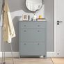 Shoe Cabinet Shoe Chest of Drawers grey elegant style Image 4