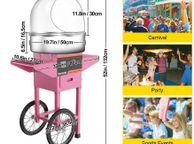 main image for ad Electric Cotton Candy Machine Commercial Sugar Candy Floss Maker Temperature Controls for Party Festival Carnival Home DIY