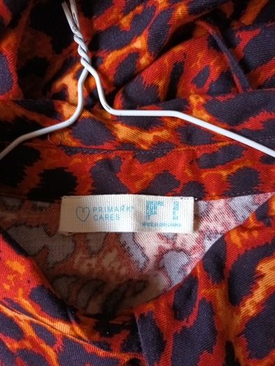 Primark  Animal  Print  Dress With Self Tie Belt At The Back.   Size 12.  New.