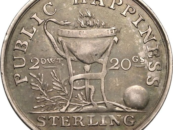 Ireland 1804 Silver Shilling Public Token Beautiful Grade Scarce