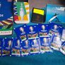 football  clock/ large mat / 2024 World Cup book and stickers not used. Image 8