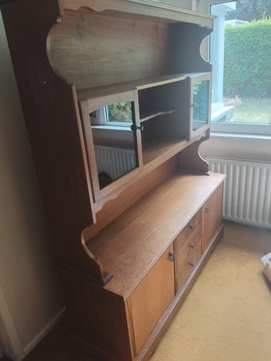 mid century style tall sideboard