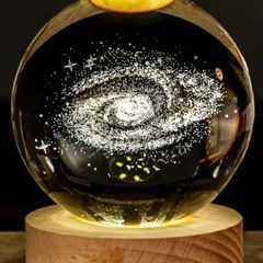 Glass sphere, nightlight, the milky way.