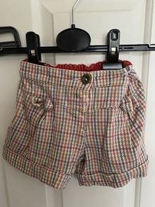 checkered girl's shorts trousers 98 Dunnes