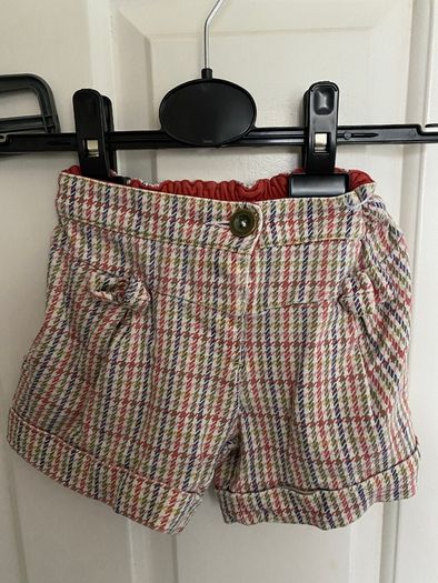 checkered girl's shorts trousers 98 Dunnes