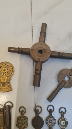 Antique pocket watch keys