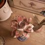 2 Handpainted Shabby Chic Metal Candleholders, AV Image 5