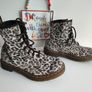 Dr Martens 1460 8 hole panther leopard leather boots UK4 EU37 US6 Image 4