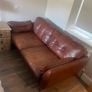 Zinc DFS Leather Sofa Perfect Condition Image 8