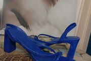 Blue High Heels Size 8