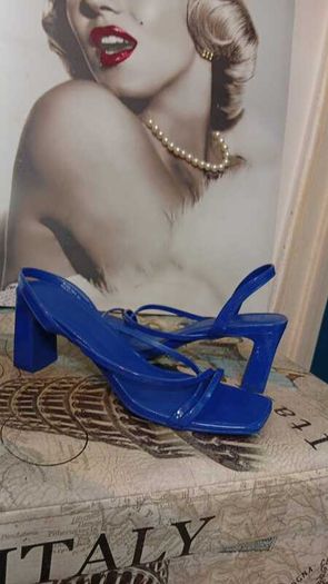Blue High Heels Size 8