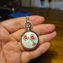 Vintage Locket Watch Pendant with Floral Theme. New Batteries. Image 3