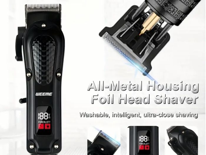 Men's Electric Hair Clipper Two-Piece Set