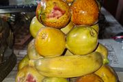 Beautiful one piece Majolica Fruit Stack c1960s will certainly impress your guest Postage Available,
