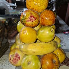 Beautiful one piece Majolica Fruit Stack c1960s will certainly impress your guest Postage Available,