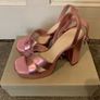 ONLY Platform Heeled Sandals in Metallic Pink, Size 36/3 Image 2