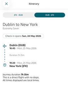 Flight To Nyc Jfk May 25th