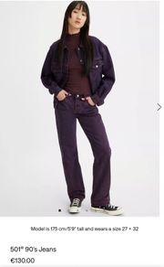 Levi's 501 straight leg jeans