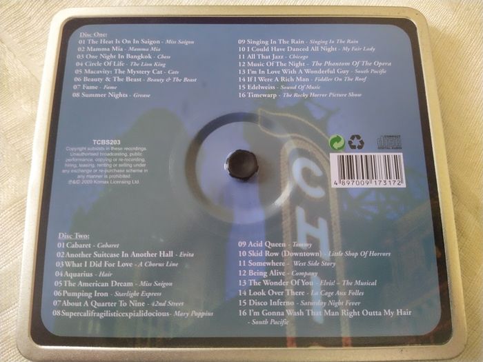 Broadway Musicals 2Cd Special Edition Steelbox
