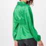 River Island Brand new with tags satin jacquard green long sleeve blouse Image 7