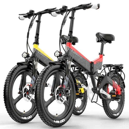 Lankeleisi G650 Electric Folding Bike - Yellow