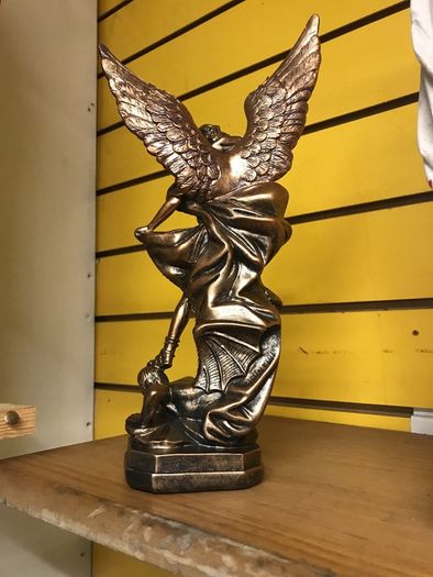 Bronze statue of arch angel Micheal