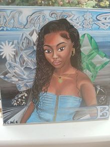Original Painting of  Polynesian lady