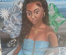 Original Painting of  Polynesian lady