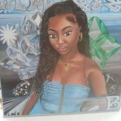 Original Painting of  Polynesian lady