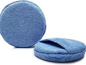 GLASS POLISH 15013 Microfiber Foam Applicator Pad, Soft Foam for Cleaning, Waxing, Buffing, Multi-purpose Sponge Pad | 125 mm | Pack of 2