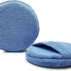GLASS POLISH 15013 Microfiber Foam Applicator Pad, Soft Foam for Cleaning, Waxing, Buffing, Multi-purpose Sponge Pad | 125 mm | Pack of 2