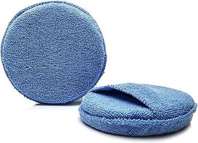 GLASS POLISH 15013 Microfiber Foam Applicator Pad, Soft Foam for Cleaning, Waxing, Buffing, Multi-purpose Sponge Pad | 125 mm | Pack of 2
