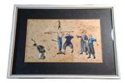 Chinese Watercolour on Pith Paper - Versions of Punishment #2