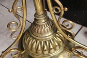 Victorian standard telescopic working oil lamp