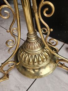 Victorian standard telescopic working oil lamp