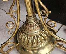 Victorian standard telescopic working oil lamp