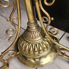 Victorian standard telescopic working oil lamp