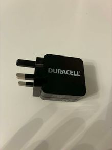 Duracell 2.4A Fast USB Wall Charger Plug (Model DRACUSB2-UK)