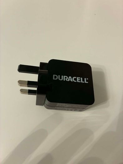Duracell 2.4A Fast USB Wall Charger Plug (Model DRACUSB2-UK)