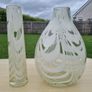 The vases are Finnish art glass by Oy Kumela Image 2