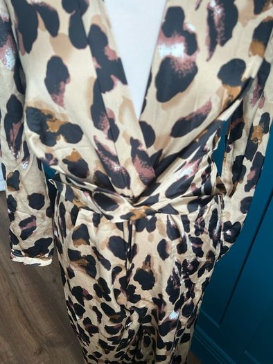 Leopard print jumpsuit. Size 8