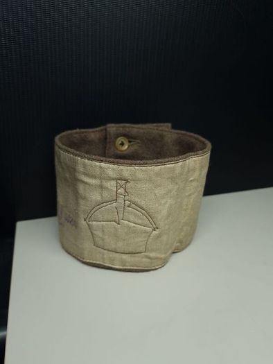 Vintage British Army Council Armband Brassard Crown Patch Military Collectible