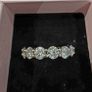 Platinum plated sterling silver Eternity Ring with 7.5ct of Moissanite Image 3
