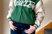 Bershka Green Varsity Jacket Size M/10