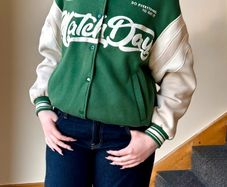 Bershka Green Varsity Jacket Size M/10