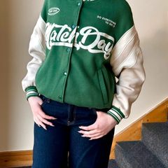 Bershka Green Varsity Jacket Size M/10